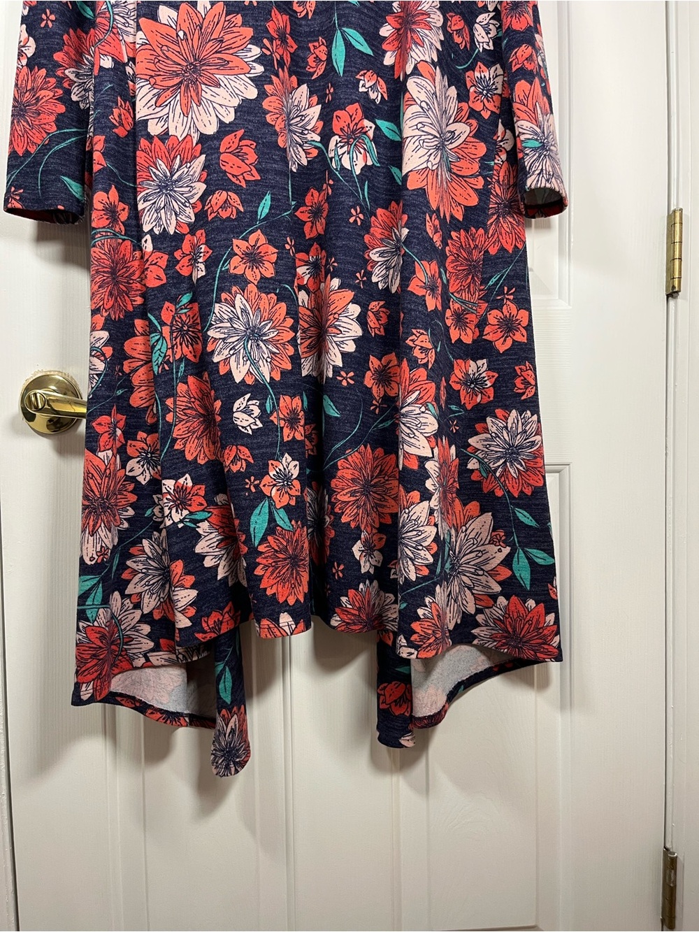 LuLaRoe Floral Duster Cardigan Size Medium - Picture 10 of 16